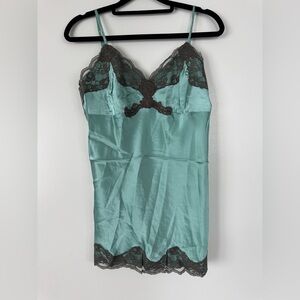 Gold Hawk - 100% Silk Blue Grotto Chemise - Size S